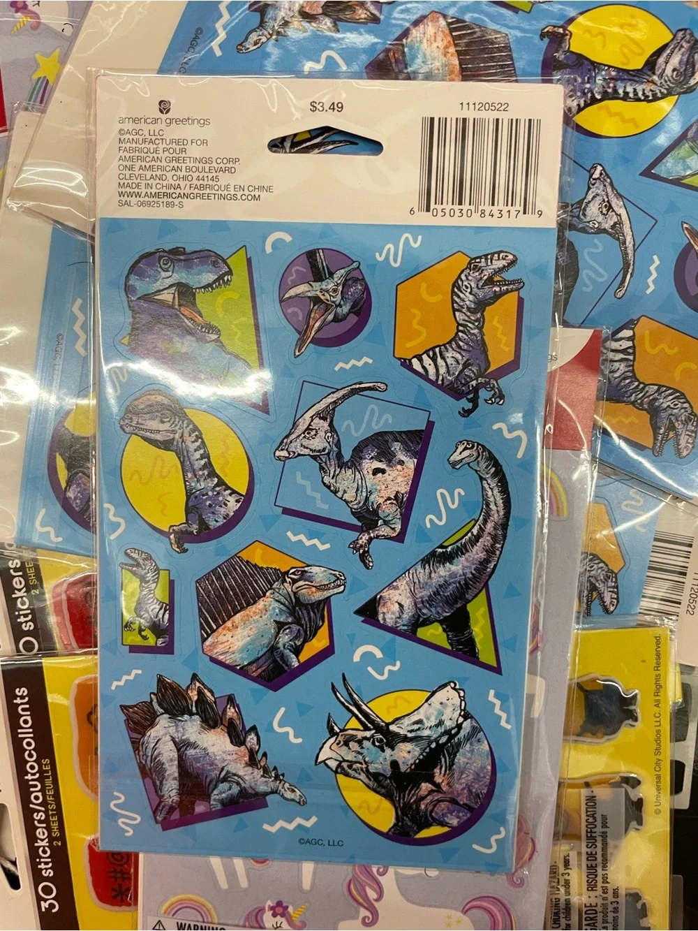 10 packs of stickers
